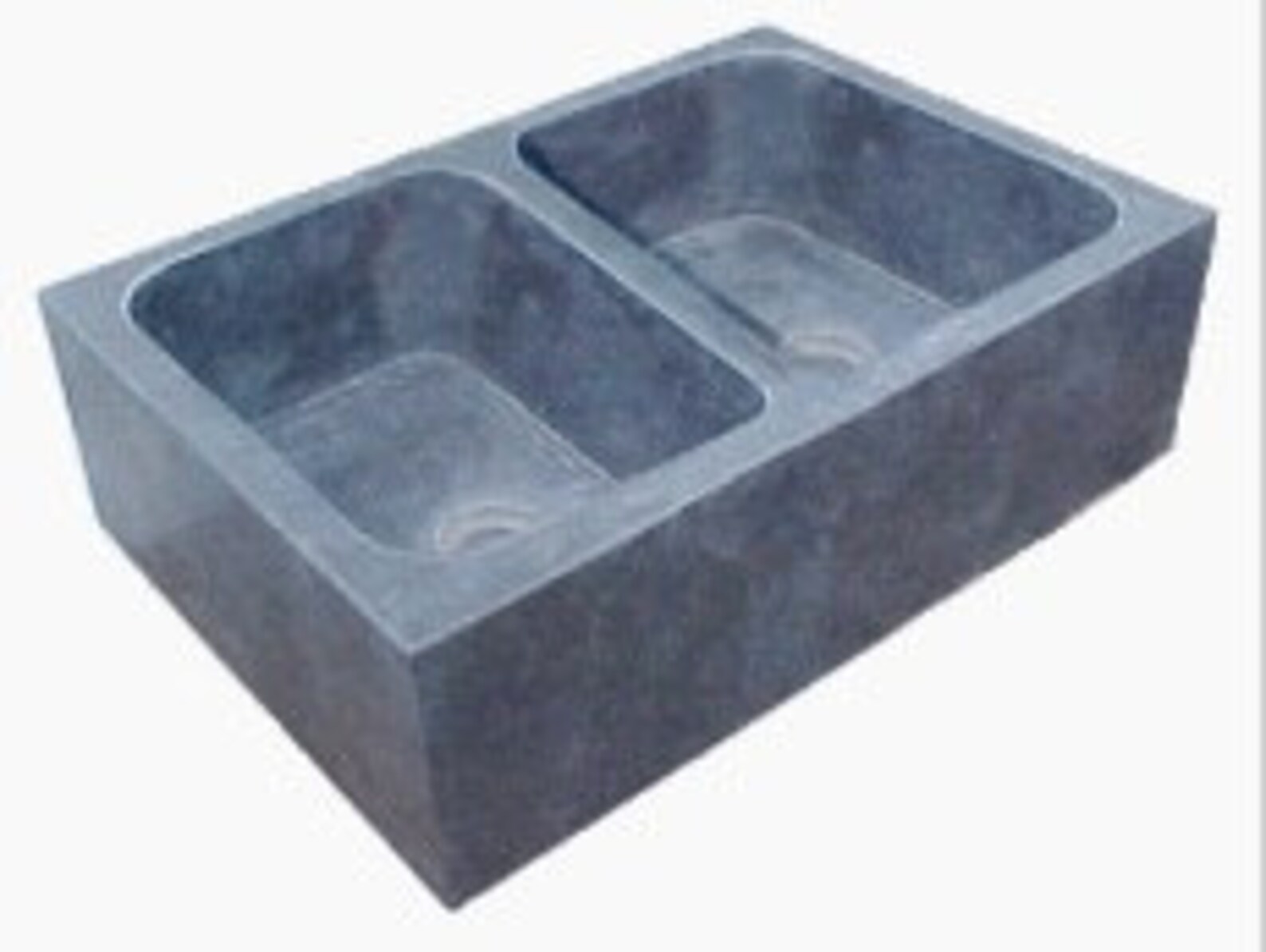 New England Double Bowl Solid Soapstone Sink - Etsy