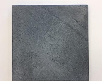 Square Soapstone Hearth Pad