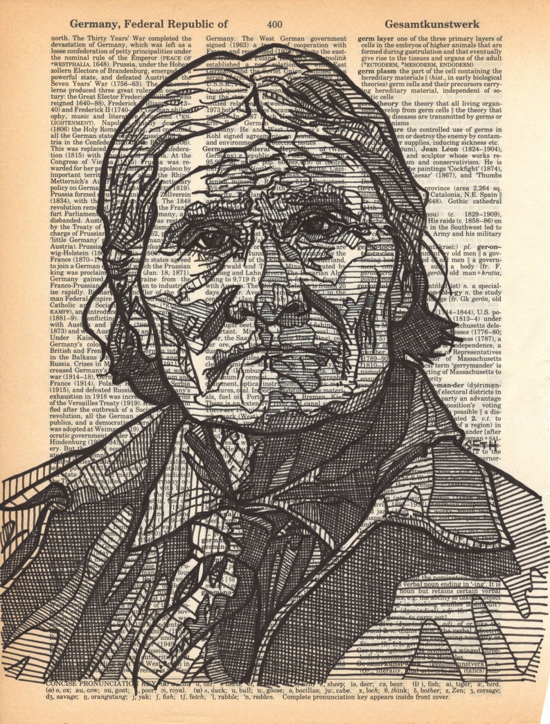 Geronimo portrait on a Dictionary Page image 1