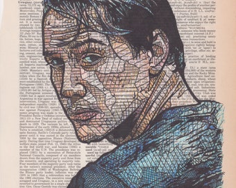 Keanu Reeves (as Johnny Utah) drawn on the dictionary page for  the word Utah