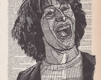 Keanu Reeves portrait as Ted “Theodore” Logan on a dictionary page for the word “Excellent”