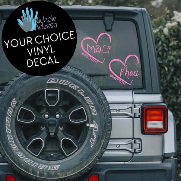 Maci's Mended Heart Vinyl Decal