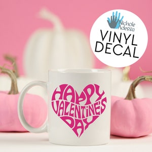 Valentine Heart Vinyl Decal image 4