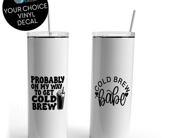 Cold Brew Vinyl Decal