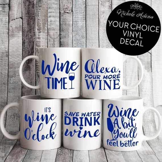 Wine Vinyl Decal / Alcohol Etsy