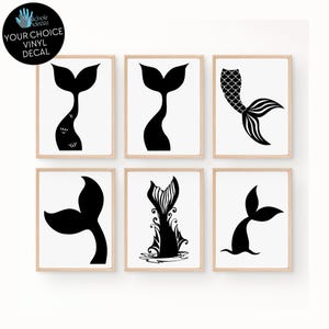 Mermaid Tail Vinyl Decals / Fantasy Beach Decor