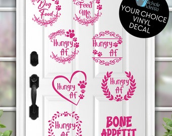 Pet Food Vinyl Decal