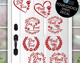 Dog Food Vinyl Decal