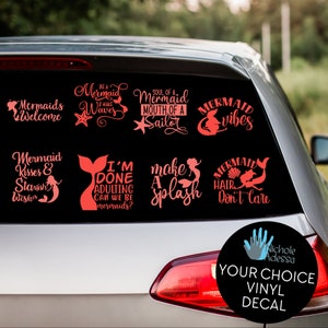 Mermaid Saying Vinyl Decal