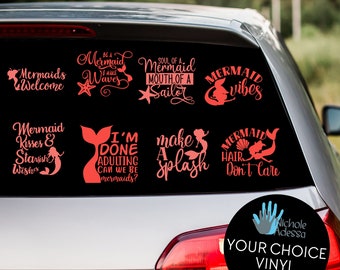 Mermaid Saying Vinyl Decal