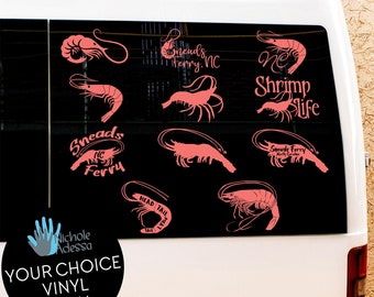 Shrimp Vinyl Decal