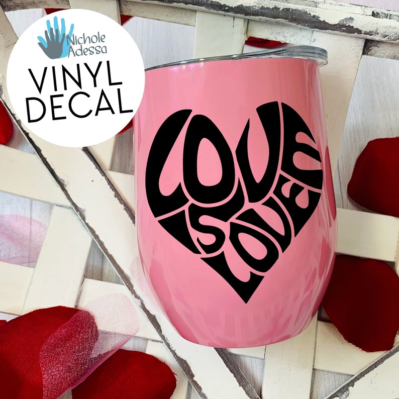 Valentine Heart Vinyl Decal image 9