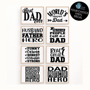 Dad Vinyl Decal / Father&#39;s Day