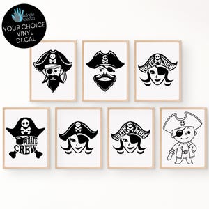 Pirate Crew Vinyl Decals / Nautical Decor