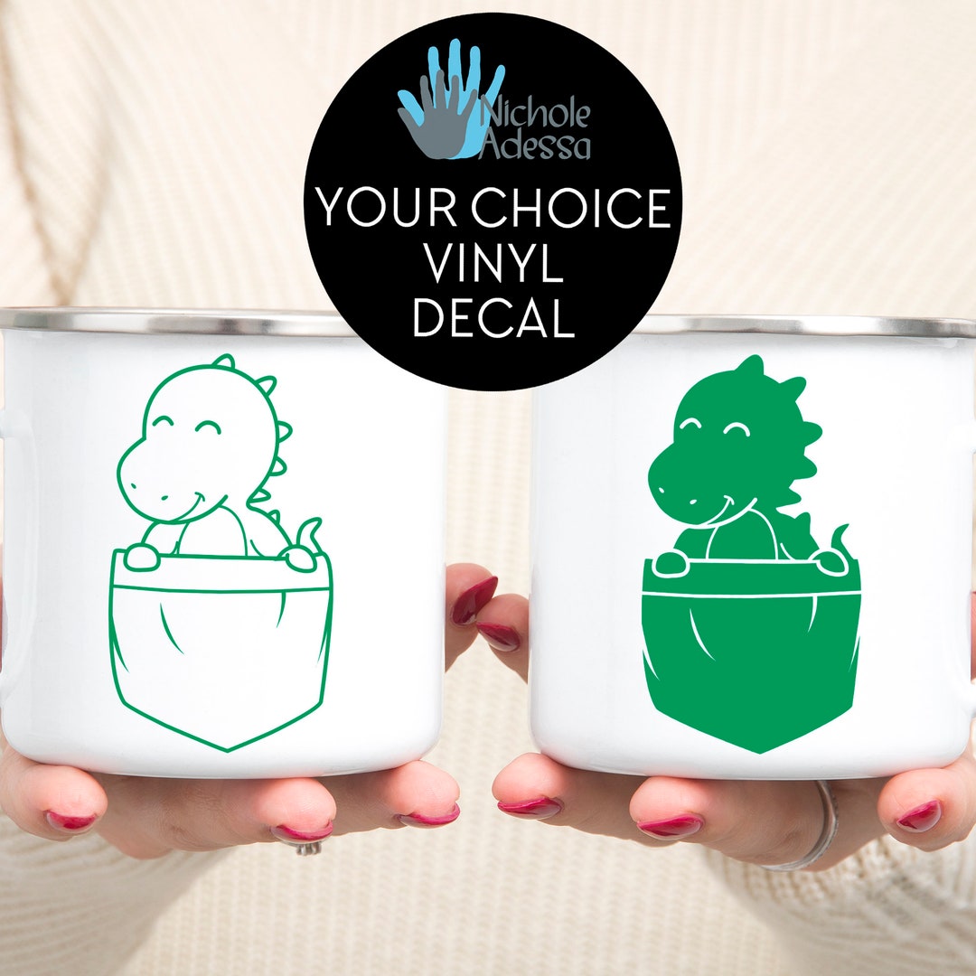 Baby Dinosaur Vinyl Decal Etsy