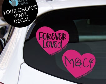 Maci's Mended Heart Vinyl Decals