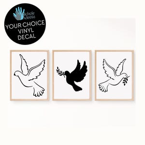 Dove Vinyl Decals / Religious Decor