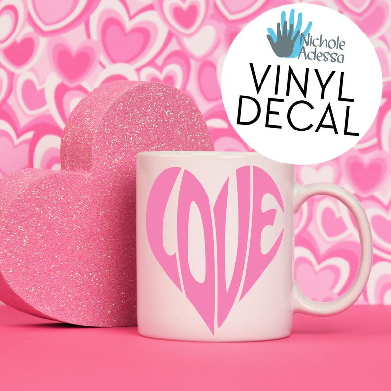 Valentine Heart Vinyl Decal image 8