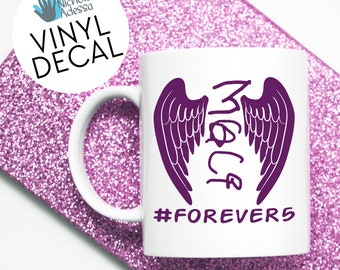 Maci's Mended Heart Angel Wings Vinyl Decal