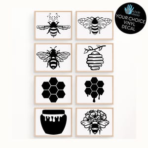 Bee Vinyl Decals / Garden Decor