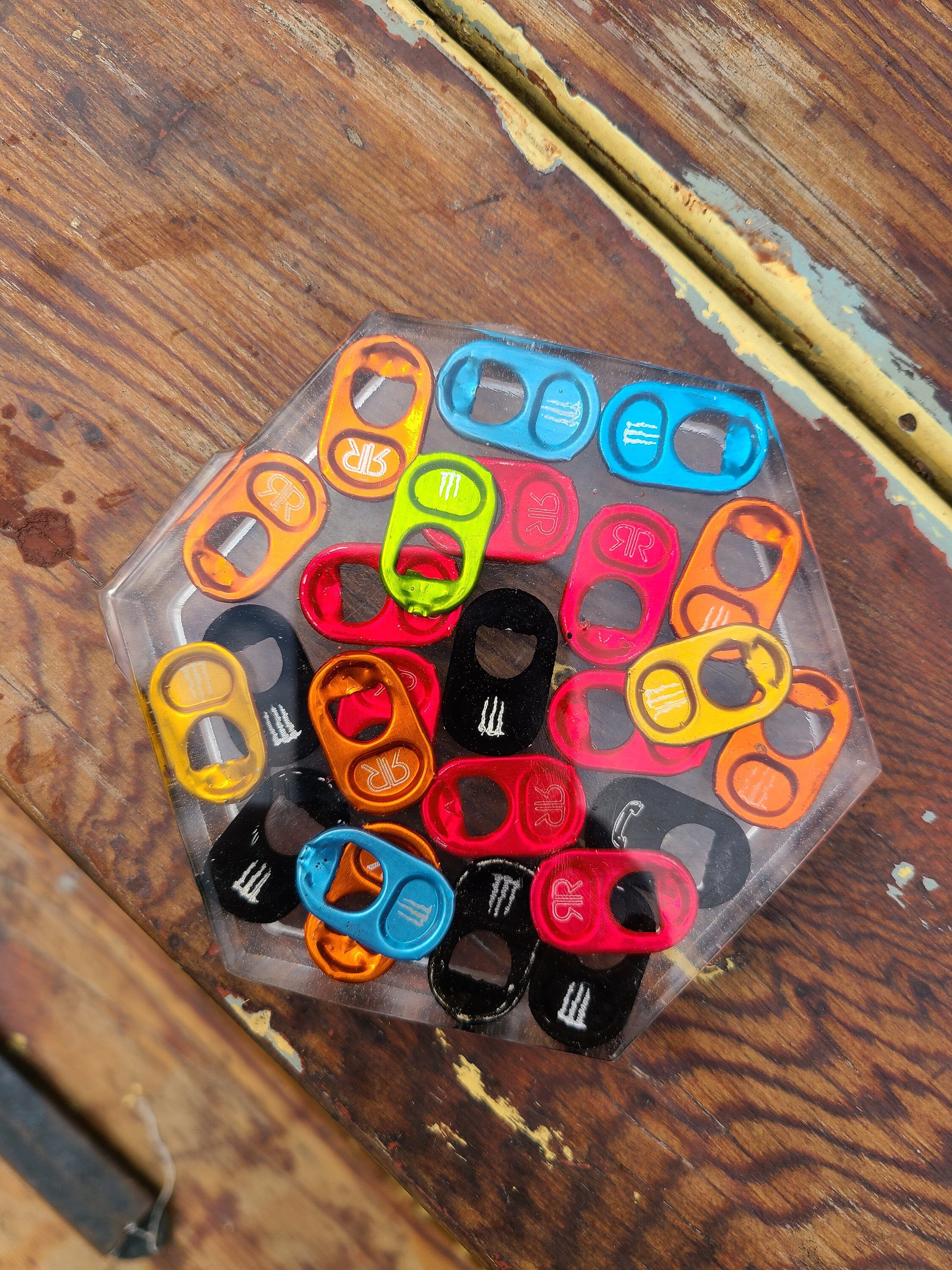 Custom epoxy monster tab coaster Etsy