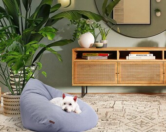 Handmade Calming Dog Bed: Modern Pet Sofa with Washable Cover