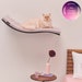 Etsy Design Awards Pets Category Winner, Wall Mounted Designer Wave Cat Shelf, Minimalistic Wooden Pet Furniture, CHILL DeLUXE cat perch 