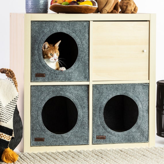 Zakenman markeerstift Geen Kallax inzet kattenbed IKEA Kallax kattenkubus Kallax - Etsy België