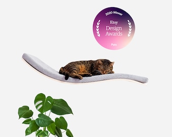 Large Cat Shelf - Wall Perch Bed with Removable Cushion