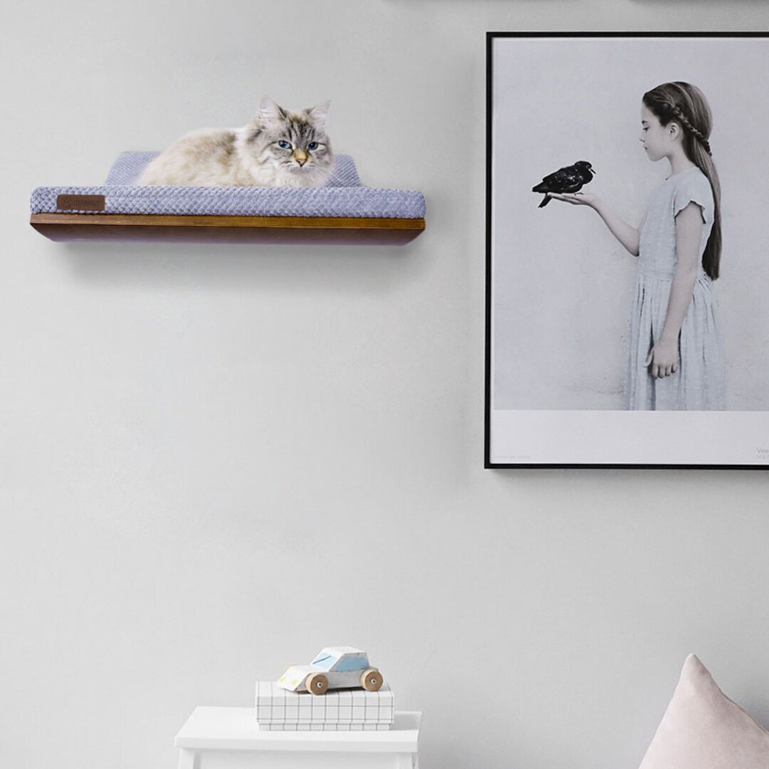 Cat Shelf Curved Cat Shelves and Perches for Big Cats Cat Etsy