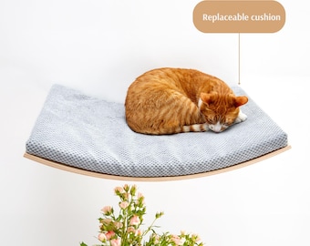 SCANDIC II Katzen Regalkissen: Herausnehmbare, waschbare Auflage