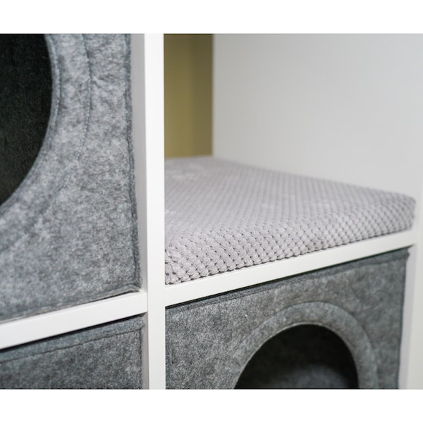 ¡VENTA FINAL! Cama para gatos Kallax, muebles para gatos, cueva para gatos con inserto de IKEA, cama cúbica acolchada para gatos, muebles para mascotas, camas y cuevas para gatos, decoración del hogar