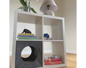 Grotta Per Gatti In Feltro Ecologico - Cuccia Per Ripiano Kallax Con Cuscino E Base Antiscivolo - Foto 2