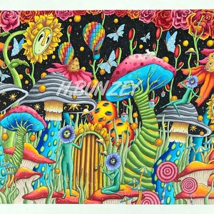 11x14 Garden of Cosmic Delights Print