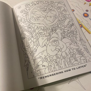 Wonderful Worlds Psychedelic Coloring Book, Trippy Adult Coloring book image 4