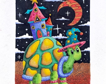 Magic Turtle 5x7 inch art print