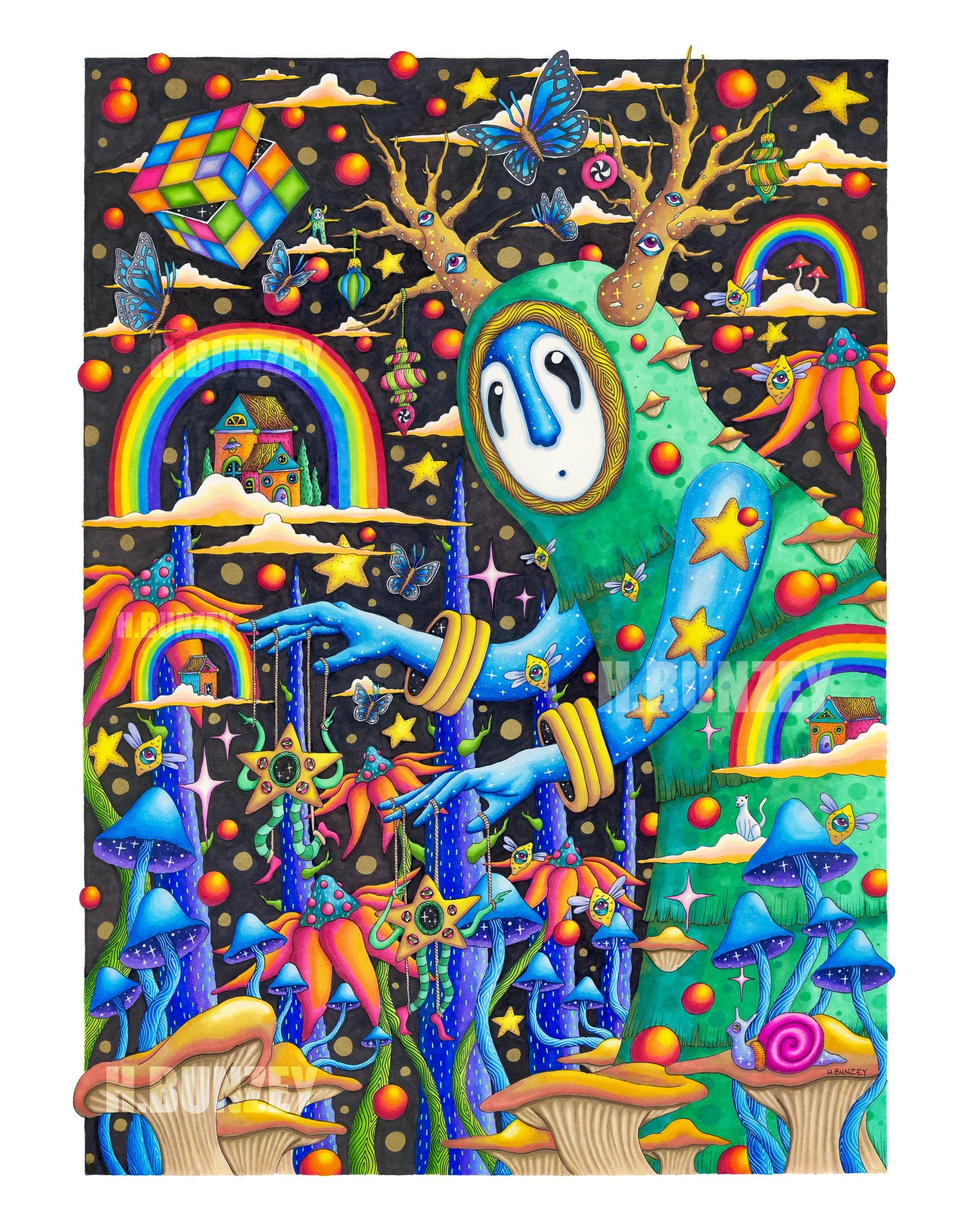 Trippy art - Etsy Schweiz, image size:2206x2807