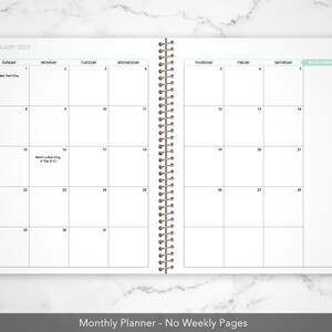 2024 Monthly Planner 7x9 / 12 Month Calendar / Choose Your Start Month ...