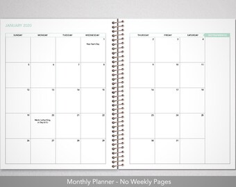 Calendrier Ffa 2023 2022 Monthly Planner / 12 Month Calendar / Choose Your Start | Etsy Hong  Kong