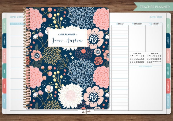 2018 2019 teacher planner 2018 2019 planner teacher lesson etsy