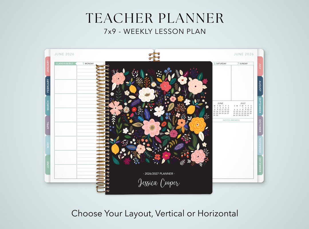 2026 2027 TEACHER PLANNER 7x9 2026-2027 Teacher Lesson Plan Weekly ...