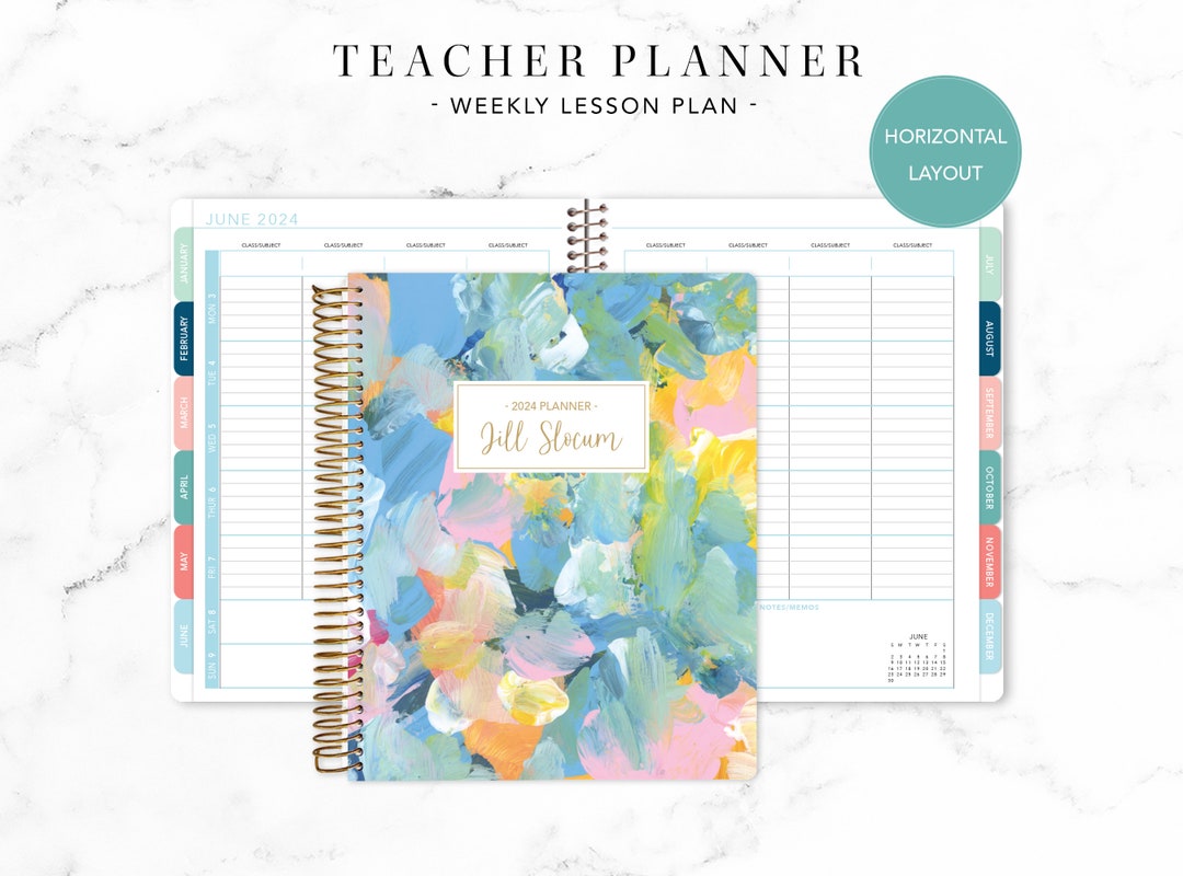 2025 2025 HORIZONTAL TEACHER PLANNER 7x9 20242025 Teacher Lesson Plan