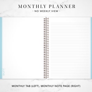 2024 Monthly Planner With TABS 7x9 / 12 Month Calendar / Choose Your ...