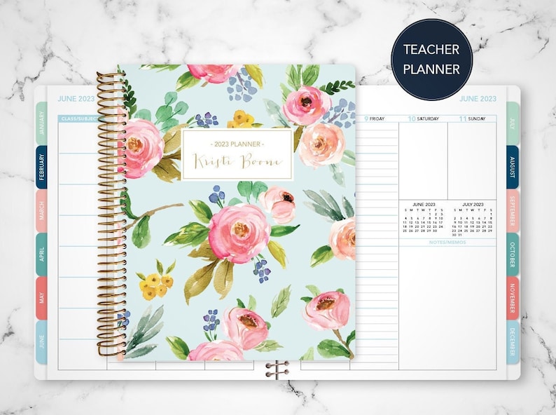 2023 2024 teacher planner 7x9 20232024 planner teacher lesson Etsy 日本