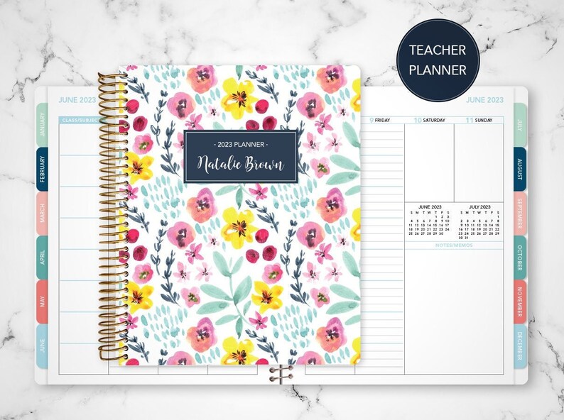 2023 2024 Teacher Planner 7x9 20232024 Planner Teacher Lesson Etsy