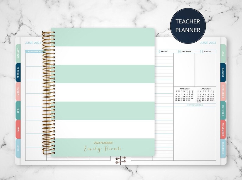 2023 2024 Teacher Planner 7x9 20232024 Planner Teacher Lesson Etsy UK