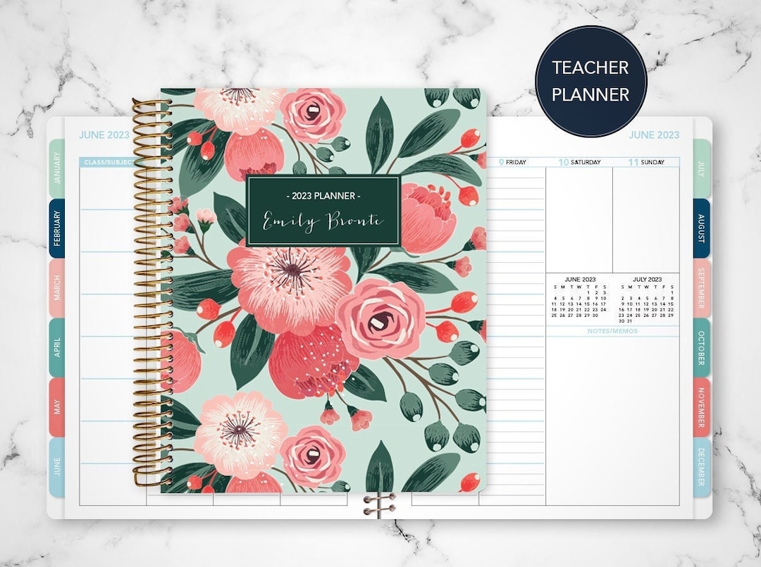2023 2024 TEACHER PLANNER VERTICAL 7x9 20232024 Teacher Etsy Canada