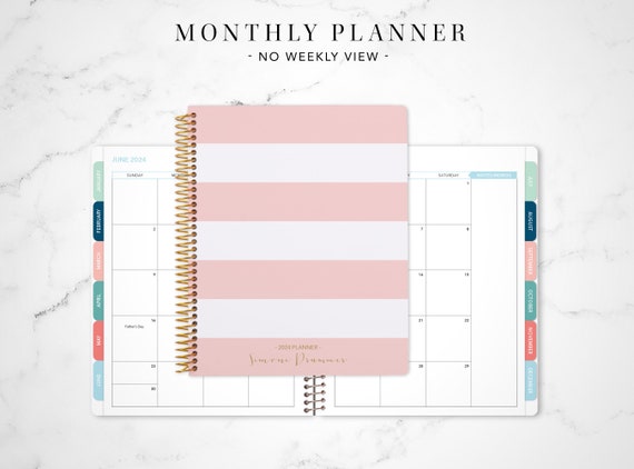 2024 Vertical Planner 7x9 12 Month Planner Student Planner