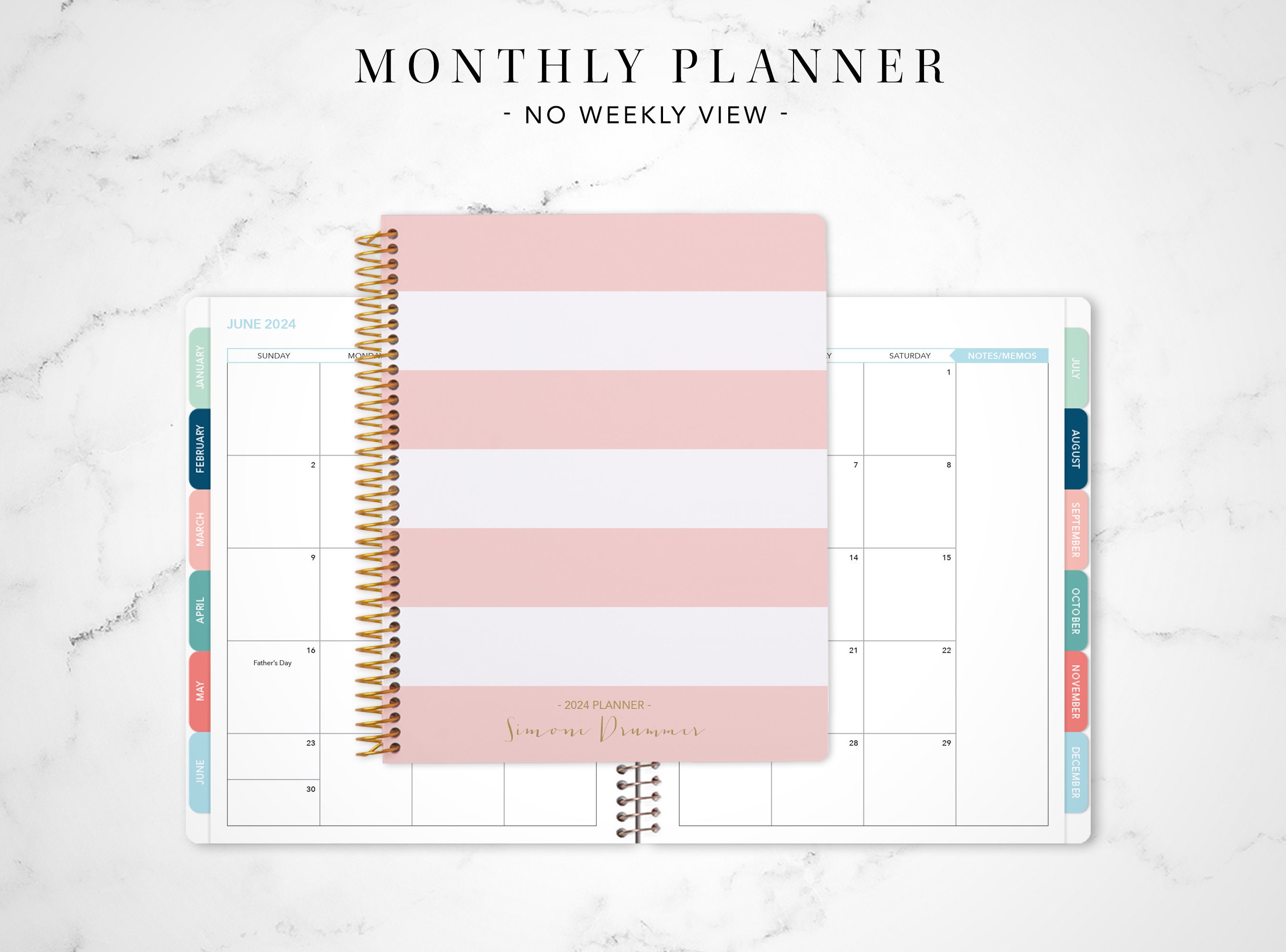 2024 Simply by Happy Planner 12-Month Planner, Classic- 7 x 9.5, Disney  Musical Wonder 