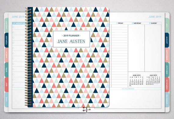 2020 Planner Custom 12 Month Planner Student Planner Etsy